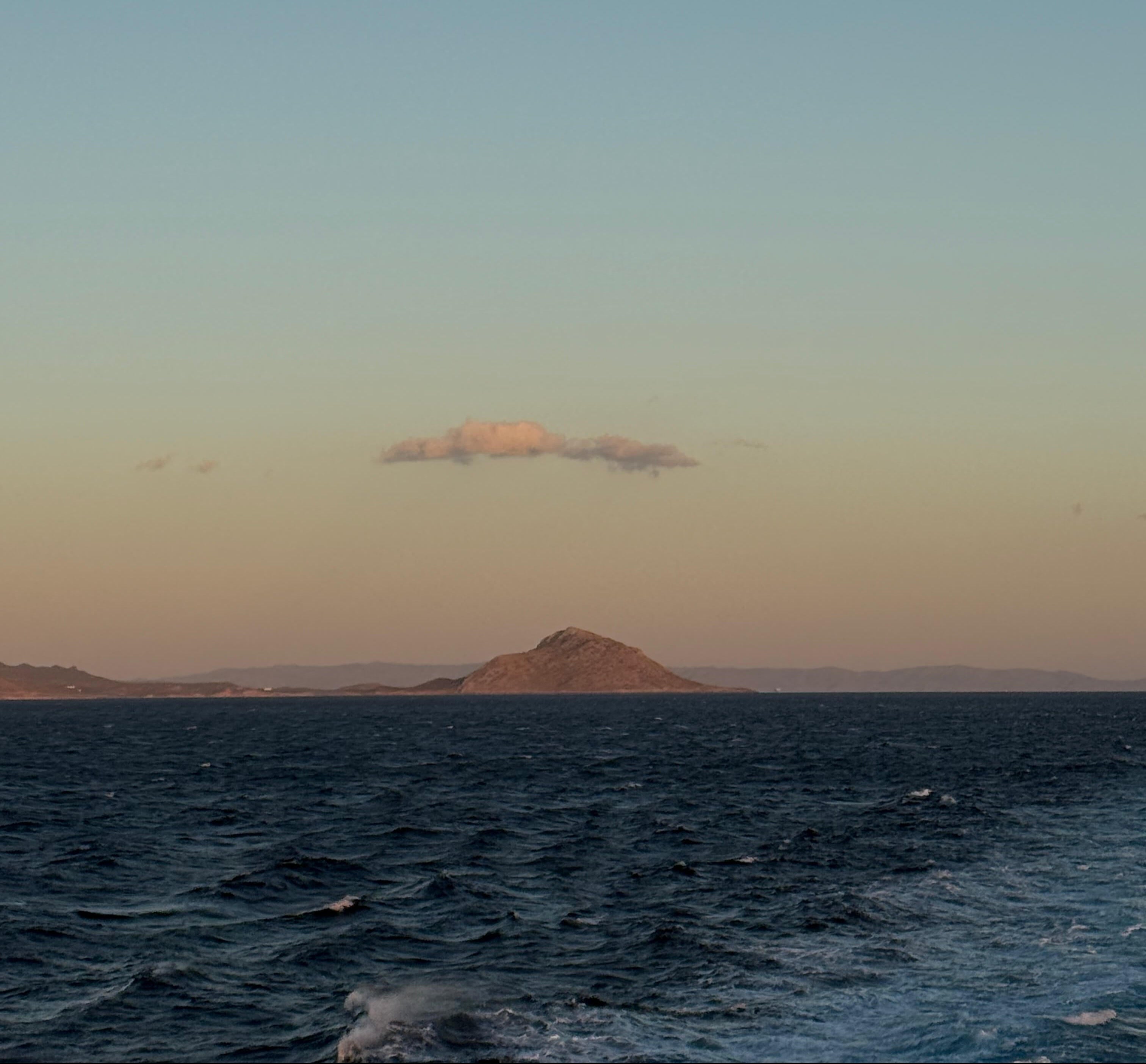Aegean sea from a ferry 